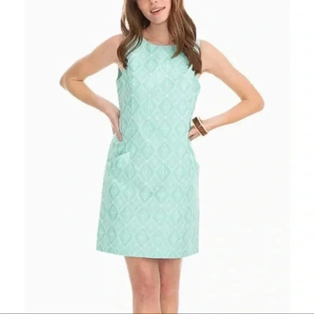 Southern tide teal with paislee okay dress